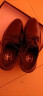 蜻蜓牌男士皮鞋真皮商务正装休闲真皮鞋韩版英伦新郎结婚格子增高皮鞋隐形内增高鞋 1257黑色5cm增高 40 实拍图