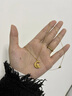 中國黃金（CHINA GOLD）星月生肖蛇吊墜足金項鏈女本命年蛇生日禮物送女友老婆教師節禮物 摘星蛇吊墜【贈925鏈】 【送女友】約0.5g 曬單實(shí)拍圖