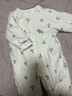 Aengbay昂貝 德絨寶寶棉服冬季新生兒衣服棉衣棉襖加厚保暖嬰兒連體衣 白色 73cm 曬單實(shí)拍圖