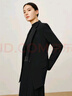 玖姿（JUZUI）商場(chǎng)同款職場(chǎng)通勤氣質(zhì)西服外套女秋款JWDQ40104 素黑 XL 曬單實(shí)拍圖