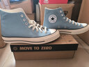 匡威（Converse）  Chuck 70 男女情侶復古高幫休閑鞋藍色 A04584C 42 曬單實(shí)拍圖