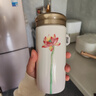 乾唐軒活瓷杯【送人禮物】清心福蓮水杯茶杯陶瓷杯子送禮隨手杯手工定制 白粉紅·彩釉·吉星元素300ml 曬單實拍圖