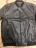 軒萊雅男士皮衣外套2025新款秋裝韓版修身潮流帥氣機車(chē)服上衣純色皮夾克 J66__S48——黑色 XL 曬單實(shí)拍圖