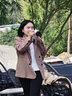 俞兆林  小西裝女2022年秋冬季純欲風(fēng)西裝外套女春新款韓版感炸街上衣時(shí) 卡其色(現(xiàn)貨優(yōu)先發(fā)) L 【建議110-120斤左右） 曬單實(shí)拍圖