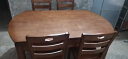 贝特森 餐桌 实木餐桌椅组合 可伸缩折叠中式椭圆形饭桌子 【胡桃色/海棠色/榉木色】可选 一桌四椅【1.5米】 实拍图