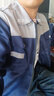 金淼源秋冬季雙層長(cháng)袖工作服男勞保服套裝加厚工廠(chǎng)車(chē)間定制耐磨上衣工裝 藏藍拼灰上衣【雙層】 2XL /180 曬單實(shí)拍圖