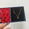 中國黃金CHINA GOLD鈴蘭花黃金腳鏈女士足金和田玉七夕情人節(jié)禮物送女友老婆生日實用 足金鈴蘭花腳鏈 曬單實拍圖