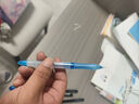 晨光(M&G)靈智系列水筆0.38mm黑色中性筆學(xué)生拔蓋全針管簽字筆GP1212A 12支裝（送橡皮1塊） 曬單實(shí)拍圖