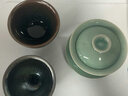 道詣堂 龍泉青瓷三才蓋碗茶杯作品 手工沏茶碗家用泡茶器陶瓷蓋碗禮盒裝 龍吟蓋碗-豆青 曬單實(shí)拍圖