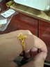 夢(mèng)金園黃金戒指古法花絲蝴蝶足金琺瑯戒指三金婚嫁情人節(jié)禮 約3.66g（活口戒） 曬單實(shí)拍圖