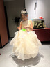 姣霓（joli）女童禮服生日宴公主裙花童高端洋氣兒童主持人蓬蓬紗演出服 香檳色 130 曬單實(shí)拍圖