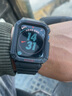 PENC IWATCH適用蘋果手表apple watch s9/8/7新款一體表帶運(yùn)動iwatch6/5/4非原裝se2男女裝甲創(chuàng)意表殼專用配件 電子風(fēng)-深空黑【一體表帶】 42/44/45mm表盤通 曬單實拍圖