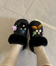 卡駱馳檀健次推薦款雪屋暖棉洞洞鞋女鞋戶外暖棉鞋|208546 黑色套裝-001 36 /37(220mm) 曬單實(shí)拍圖