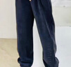 凡迪時(shí)尚立體鋼印休閑褲子男秋季潮牌寬松美式束腳運動(dòng)加絨衛褲大碼運動(dòng) 黑色 L -100至125斤可穿 曬單實(shí)拍圖