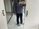 皮爾卡丹飛行員牛仔外套男春秋季新款青年工裝大碼寬松上衣服薄款潮流夾克 藍色 XL 曬單實(shí)拍圖