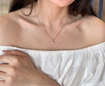 VCIXYOU18K黃金四葉草金項鏈女彩金吊墜輕奢高級感鎖骨鏈生日禮物送女友 18k玫瑰金吊墜+925鏈+本地倉直發(fā) 曬單實(shí)拍圖