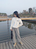 艾卡諾 I.KARNOW女童闊腿褲兒童休閑衛(wèi)褲2025秋季新款10歲8歲女孩運(yùn)動(dòng)褲大童褲子 5191灰色（春秋款） 150 曬單實(shí)拍圖