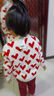 巴拉巴拉女童毛衣兒童針織衫秋裝中大童提花拜年服 中國紅 140 cm 曬單實(shí)拍圖