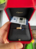卡地亞（Cartier）戒指男女4毫米寬情侶LOVE結婚對戒0.02克拉單鉆石婚戒 預售 B4050700 18玫瑰金色 51 曬單實拍圖