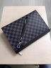 酷奇袋鼠手拿包商務(wù)休閑手包男大容量手拎包歐美時(shí)尚格子手抓包經(jīng)典款潮包 黑色格紋 曬單實(shí)拍圖