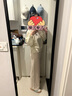 紅袖垂感顯瘦休閑褲冬季2024新款女裝厚實(shí)松緊腰通勤百搭氣質(zhì)闊腿長(cháng)褲 米010 L 曬單實(shí)拍圖