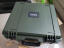 麦沃（MAIWO） KB358 3.5英寸硬盘保护箱20粒装便携式收纳盒硬盘保护盒壳多盘移动防震柜保护 军绿色 实拍图