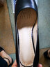 強人3515女鞋黑色跟鞋女式休閑圓頭皮鞋女單鞋職場(chǎng)鞋  黑色 37 曬單實(shí)拍圖