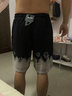 BEASTER休閑短褲男潮寬松雙色扎染印花夏季薄款潮流運(yùn)動(dòng)ins 黑白 L 曬單實(shí)拍圖