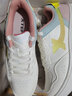 特步板鞋女鞋2025新款冬季旗艦學(xué)生透氣小白鞋白色休閑通勤運動(dòng)板鞋 米黃 37 曬單實(shí)拍圖