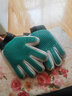 新款擼貓手套寵物梳毛清潔按摩洗澡擼毛狗狗去浮毛貓咪刷美容用品 綠色（1雙） 曬單實(shí)拍圖