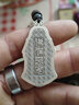 夢至尊999足銀觀音頭吊墜男士潮款實(shí)心復(fù)古項(xiàng)鏈掛件吊牌 觀音頭吊墜重約27克 曬單實(shí)拍圖