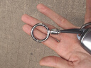 凱尚迪 汽車(chē)鑰匙扣 創(chuàng  )意男士金屬專(zhuān)用車(chē)載鑰匙環(huán)豐田大眾老款寶馬奔馳 銀色-二代圓環(huán)扣 曬單實(shí)拍圖