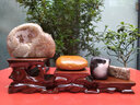 琴書(shū)侶茶壺底座 紫砂壺底座實(shí)木 高低小花盆裝飾擺件底座奇石頭底座加高 拉斯木 高低臺(方) 曬單實(shí)拍圖