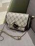 老人頭包包女包斜挎包輕奢高端品牌生日禮物小挎包送老婆女士復古鏈條包 灰色 曬單實(shí)拍圖