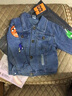 哈利城堡童裝男童牛仔外套春裝新款兒童牛仔上衣男小童牛仔夾克純棉牛仔服 M豆款牛仔外套 100碼建議身高95cm 曬單實(shí)拍圖
