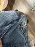 潮牌破洞刺繡牛仔褲男修身潑墨印花小腳褲韓版顯瘦緊身鉛筆褲創(chuàng  )意圖案印花補丁牛仔長(cháng)褲品質(zhì)輕奢窄腳褲新款 圖片色 28(2尺1) 曬單實(shí)拍圖