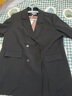深呼吸DEEP BREATH女裝輕薄抗皺復古通勤西裝西服外套女A400692 黑 XL (5) 曬單實(shí)拍圖