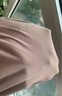 松山棉店【小暖羊輕暖衣】暖絨80保暖內衣抗靜電抗菌無刺癢男女士秋衣秋褲 女士-上衣-咖色 L （女士165，男士175） 曬單實拍圖