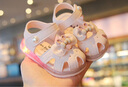 G.duck小黃鴨涼鞋公主鞋軟底夏季1歲2女童一歲嬰兒學(xué)步鞋子小童包頭洋氣 A-007款 粉色 亮燈 20碼/22碼鞋內長(cháng)13.7cm 曬單實(shí)拍圖