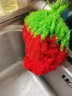 5個(gè)裝韓國亞克力草莓洗碗巾不沾油洗碗布百潔清潔抹布菜瓜布貝凈潔 【加厚雙股線(xiàn)草莓10個(gè)裝顏色隨機 曬單實(shí)拍圖