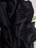 紀牧桑蠶絲褲子男商務休閑寬松直筒松緊真絲綢中年爸爸裝百搭夏季長褲 黑色 XL (175) （適合125-150斤） 曬單實拍圖