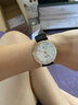 天王（TIAN WANG）定制刻字手表簡(jiǎn)約薄款時(shí)尚防水皮帶石英表男女情侶表生日禮物 黑皮帶 女表LS3851P.LB.W 曬單實(shí)拍圖