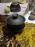 千絲家 紫砂三才蓋碗單個(gè)茶碗帶蓋泡茶碗大號不燙手手工蓋杯復古泡茶碗 紫砂蓋碗150ml【西施】+2杯 曬單實(shí)拍圖