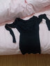莫代爾恒溫發(fā)熱保暖內衣套裝女士薄款內穿秋衣秋褲緊身美體蕾絲打底 標準款/黑色 均碼 【女80-140斤均可穿】 曬單實(shí)拍圖
