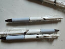 晨光(M&G)文具0.5mm黑色中性笔 按动子弹头金属水笔 高颜值风车学生走珠笔 青色单支装AGPY8606A 实拍图