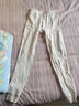 E.U.V兒童秋褲男童女童棉春秋薄款線(xiàn)褲中大童內穿單條棉毛褲全棉彩棉 咖條紋【有門(mén)襟男童-彩棉】 150 曬單實(shí)拍圖