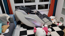 瑞爾羅德全自動(dòng)3D按摩椅家用全身太空艙小型沙發(fā)高端豪華儀器按摩椅全身按摩禮物實(shí)用送爸爸媽媽婆婆長(cháng)輩 雪域銀灰【敲背拍打推拿操捏】加長(cháng)152雙SL導軌 曬單實(shí)拍圖
