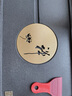 金鑲玉烏檀木茶盤(pán)茶托 家用喝泡茶實(shí)木茶臺國畫(huà)石功夫茶具帶排水 逸品 曬單實(shí)拍圖