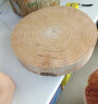 松木菜板圆形老年树实木整木家用环保抗菌防霉案板菜墩厨房切菜板 直径33cm*厚度5cm带手提 实拍图