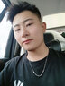 紅獅子 滑動(dòng)方塊項鏈男嘻哈潮鎖骨鏈百搭簡(jiǎn)約高級感頸鏈女生日禮物 方塊項鏈 曬單實(shí)拍圖